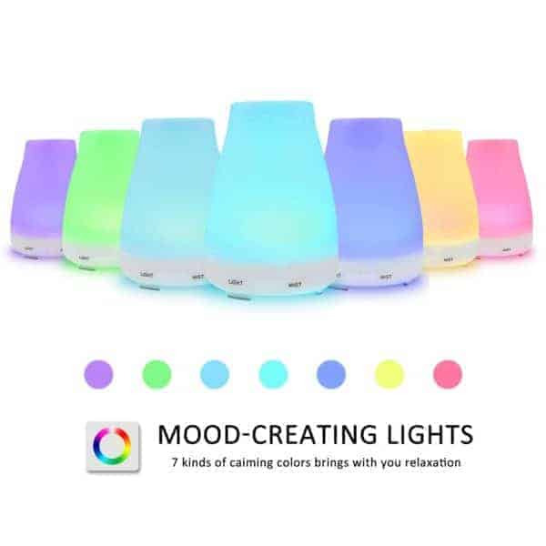 Homeweeks Auto Off Ultrasonic Diffuser 100ml (Aromatherapy At Home)