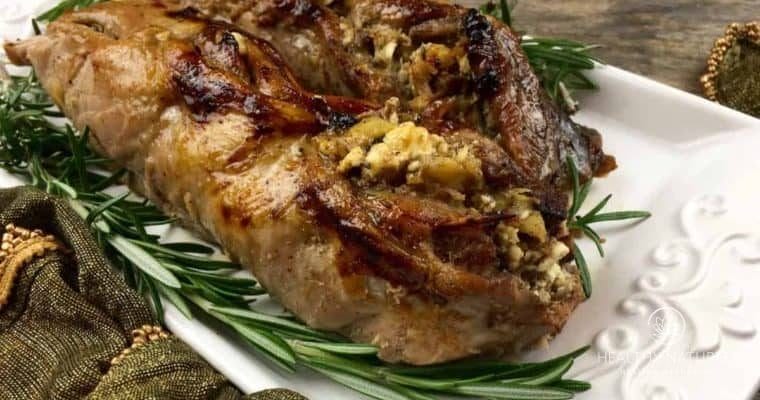 apple and feta stuffed pork tenderloin recipe