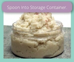 spoon into storage