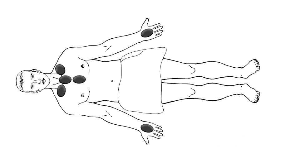 frontal massage stones