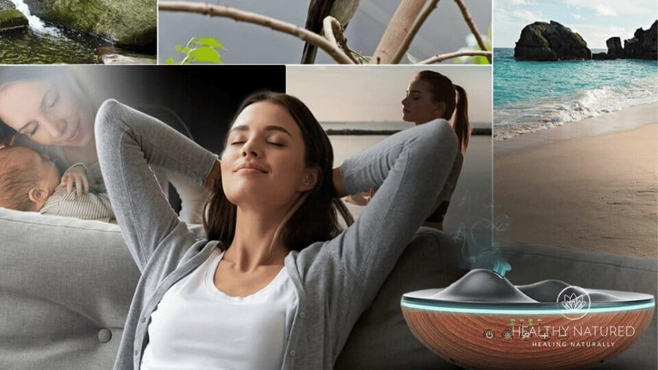 innovative aromatherapy oil diffuser with white noise