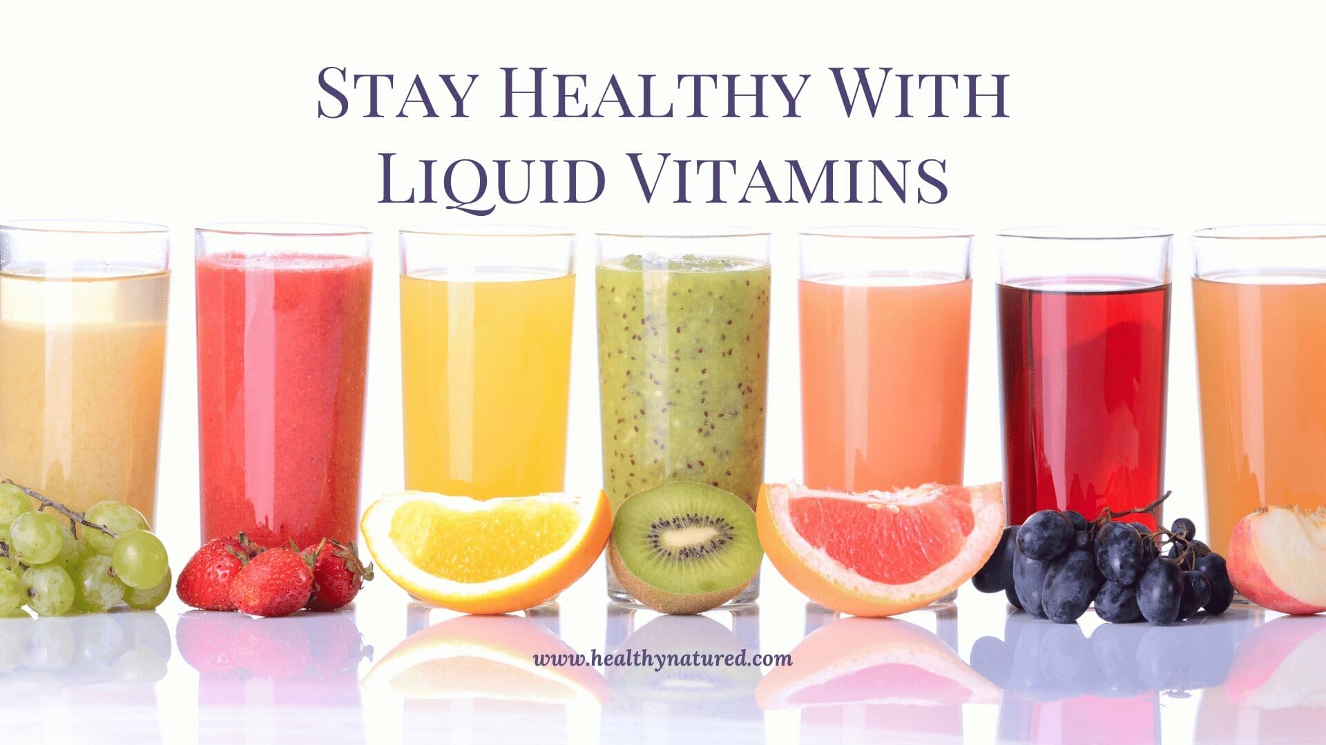 stay healthy with liquid vitamins