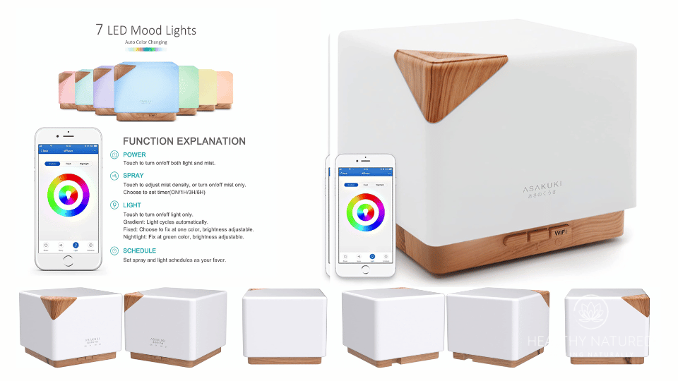 best essential oil diffusers asakuki smart wifi