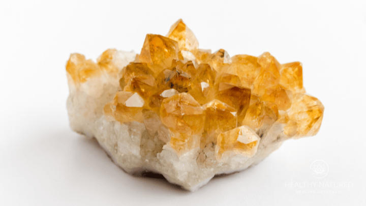 Citrine crystal cluster