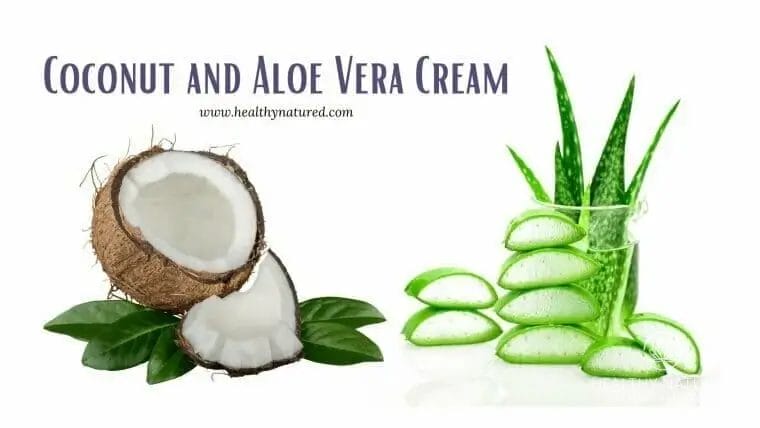 coconut and aloe vera cream