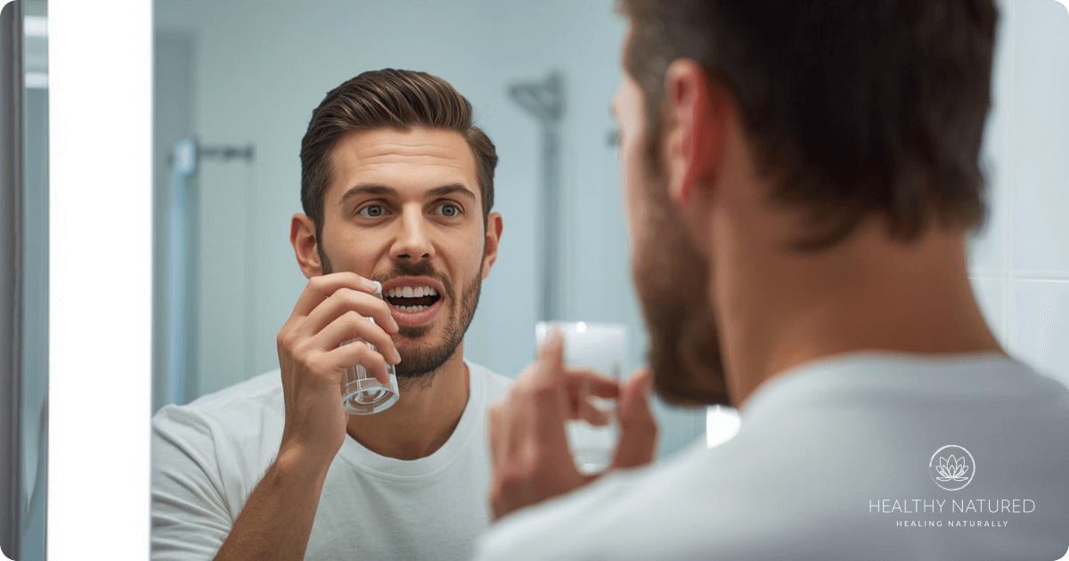 oral hygiene through oil pulling
