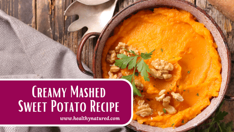 creamy mashed sweet potato recipe with thyme