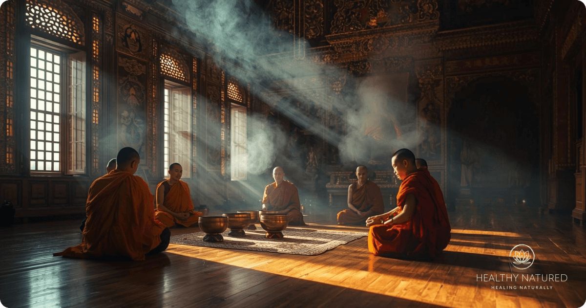 a singing bowl meditation demonstration