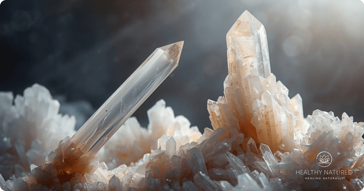 clear quartz crystals