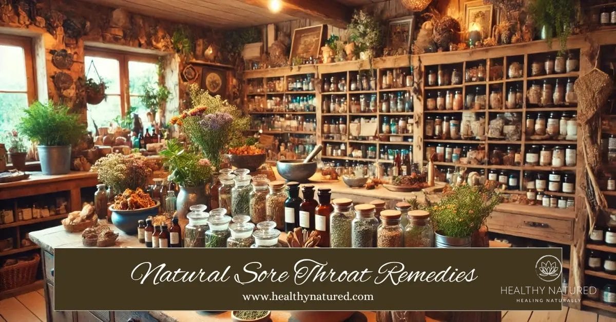 Natural sore throat remedies (Facebook Ad)