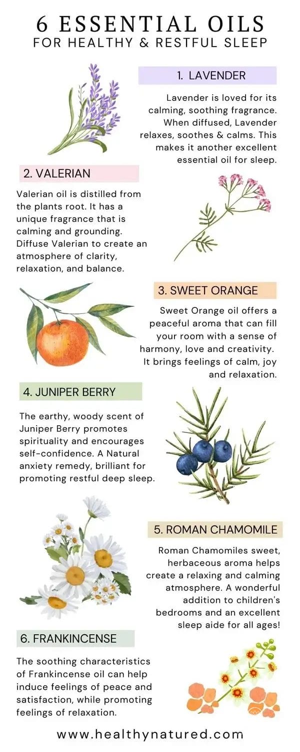 6 calming essential oils for sleep
