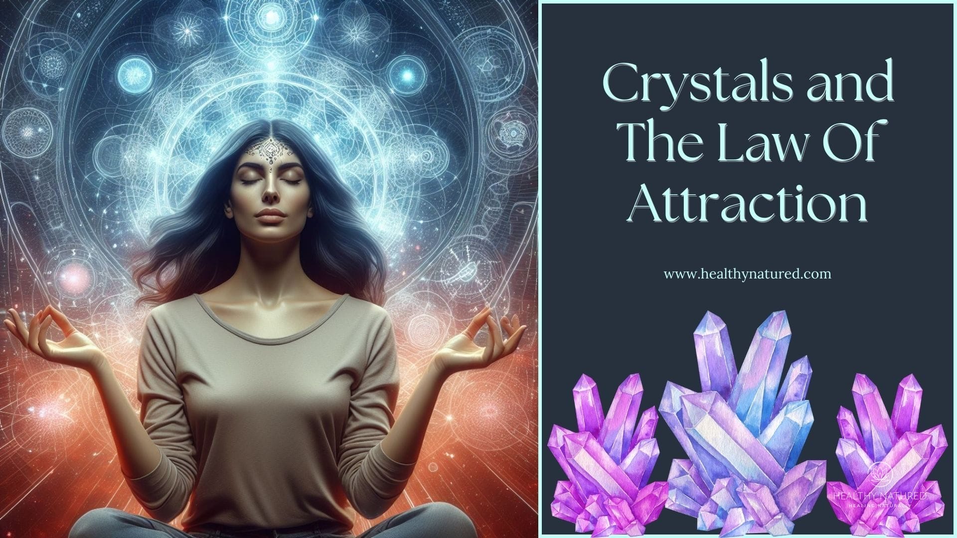 Crystals and the law of attraction
