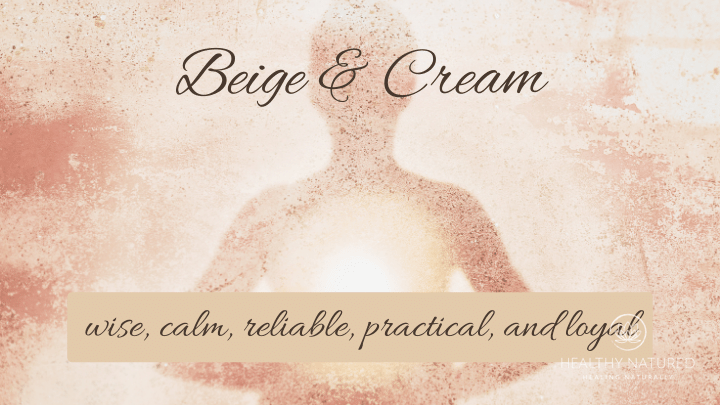 Cream aura and beige aura color meanings