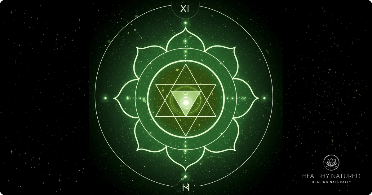 Anahata the heart chakra the 12 petaled lotus with upward and downward facing triangles