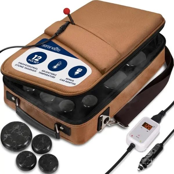 SereneLife Portable Massage Stone Set