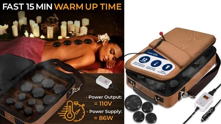 SereneLife Portable Massage Stone Warmer Set SereneLife Portable Massage Stone Warmer Set