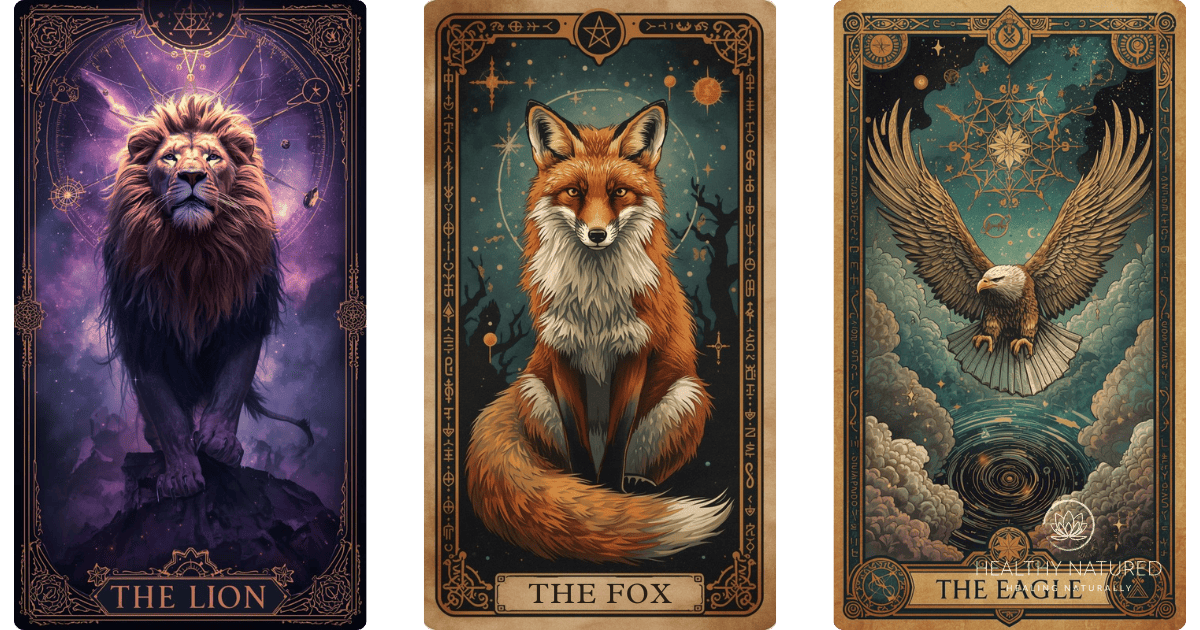 The spiritual animals the Lion, the Fox, and the Eagle.