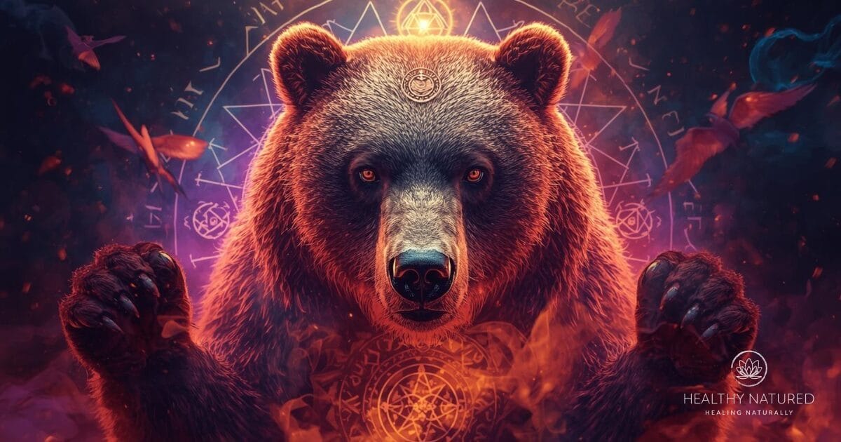 The bear as a spirit animal symbolizes deep inner strength, courage, leadership, and the need for introspection and rest.
