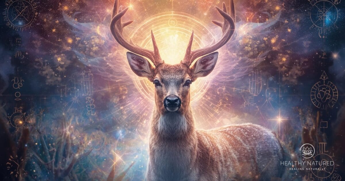 The deer spirit animal symbolizes gentleness, kindness, intuition, innocence, and grace, but also strength, resilience, and determination.