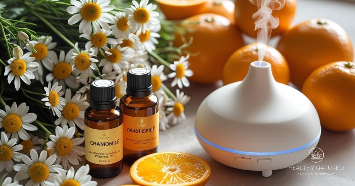 chamomile and citrus essential oils
