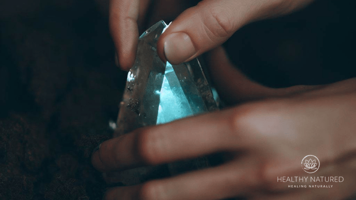 cleansing a crystal in the earth