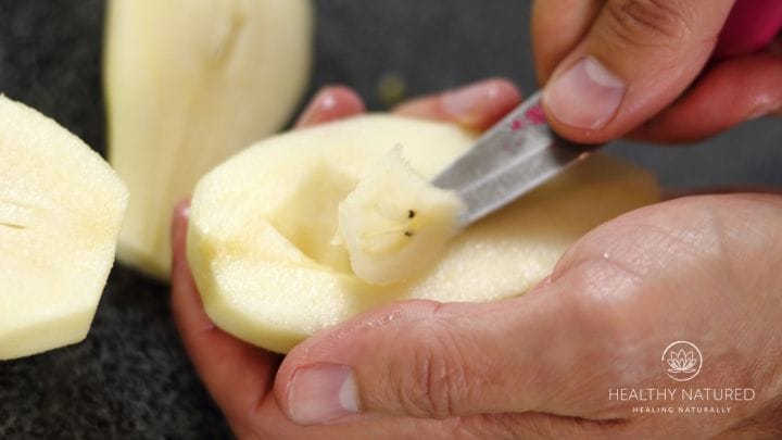 cut and core a pear