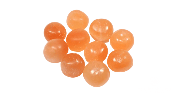 orange selenite said to be a stone of creativity, joy and abundance that can help open the heart to love and positive energy.