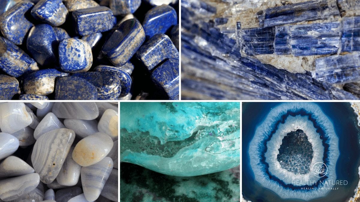 popular blue crystals and stones