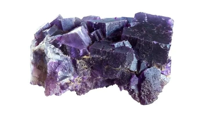 dark purple shades of fluorite