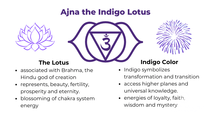 the third eye chakra lotus and color indigo explained