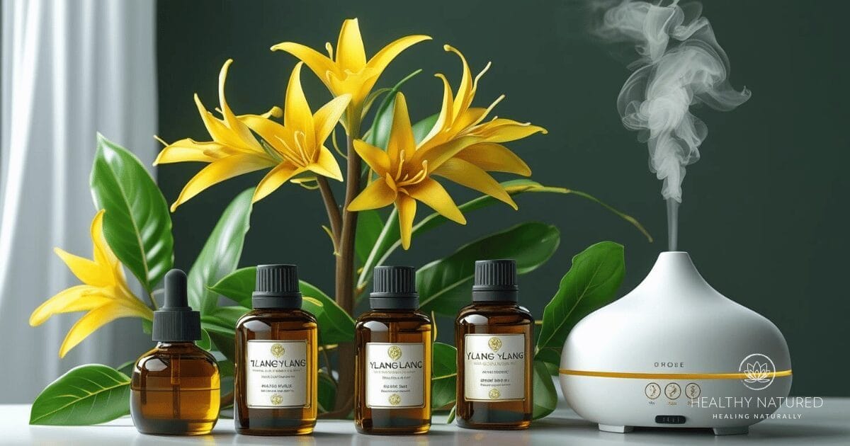 ylang-ylang essential oil and diffuser
