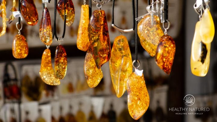 amber healing crystal pendants