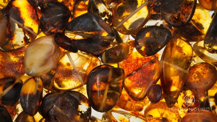 amber healing crystal stones