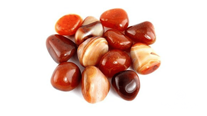 red chalcedony crystal