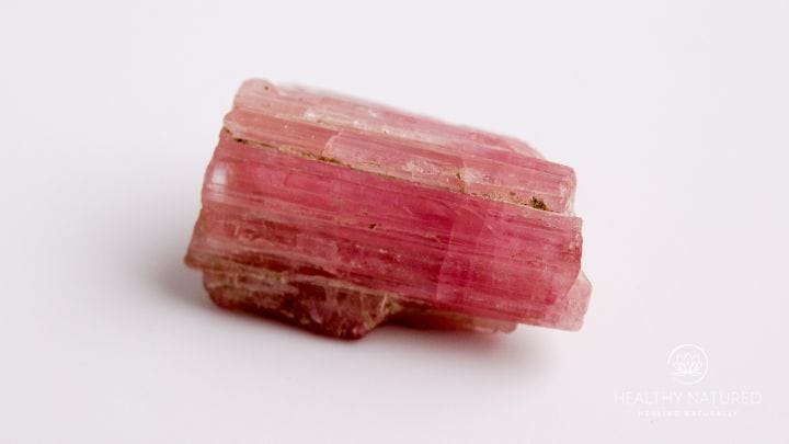 red tourmaline crystal