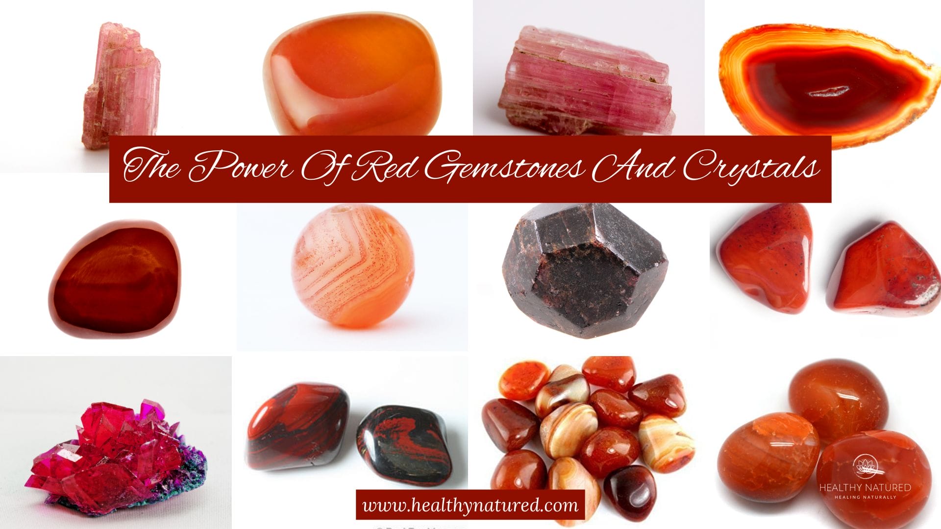 the power of red gemstones and crystals