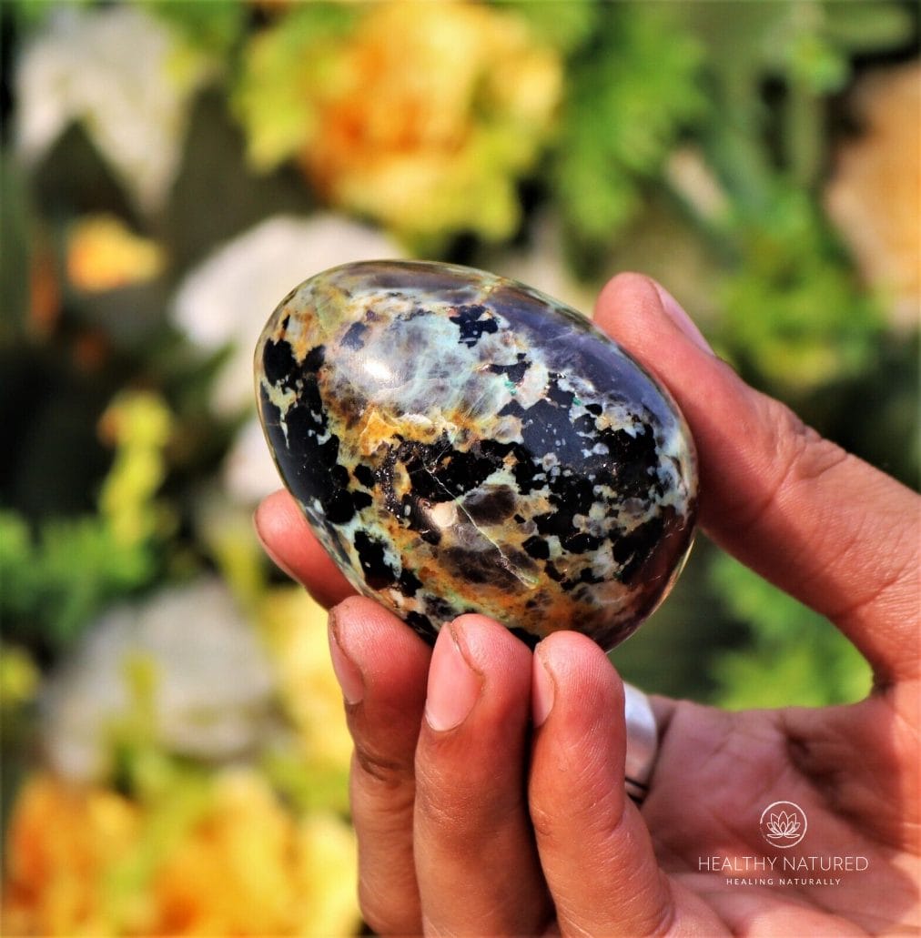 Large 60MM Chakra Green Chrysocolla Stone Metaphysical Healing Power Egg