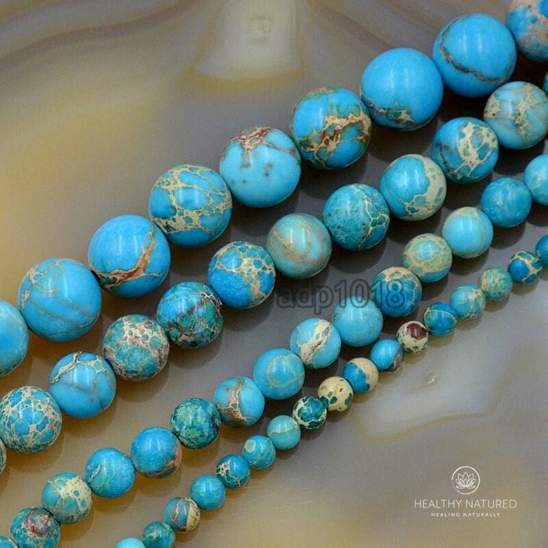 Natural Sea Sediment Jasper Gemstone Round Beads 15.5'' 4mm 6mm 8mm 10mm 12mm