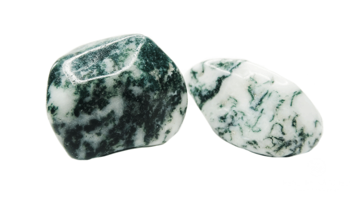 moss agate crystals