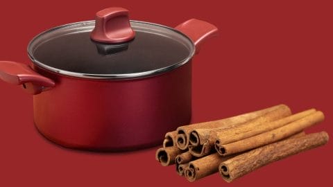 cinnamon and saucepan