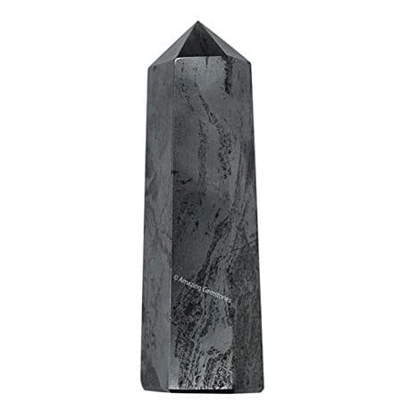 Hematite Crystal Tower Obelisk Point (5.5 to 6 INCH)