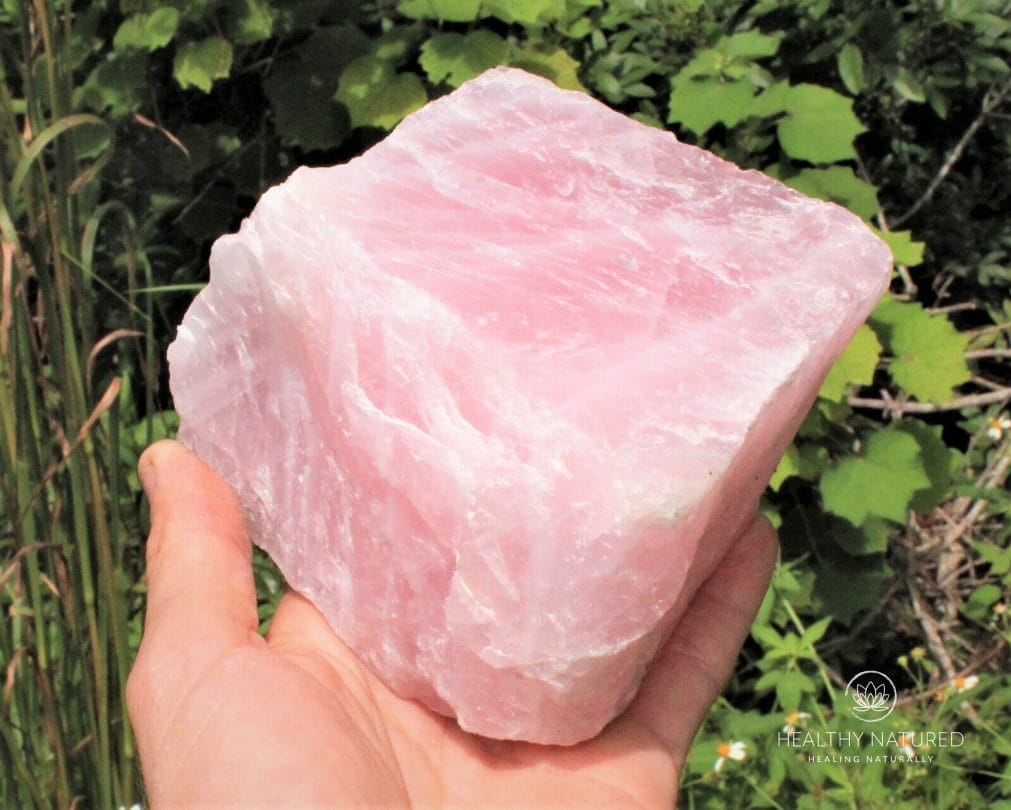 JUMBO Rose Quartz Natural Raw Crystals - Choose Size Huge Chunks (Love Stone)