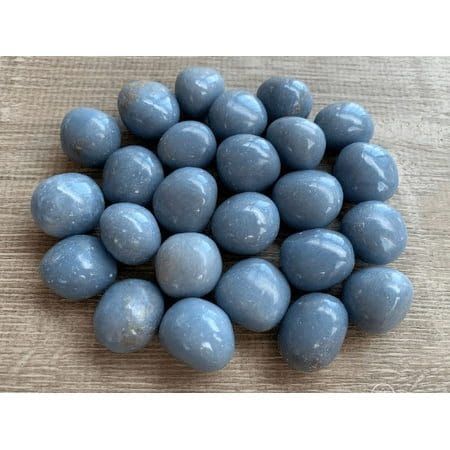 Angelite Tumbled Stones 1-1.25 Inch Angelite Crystal