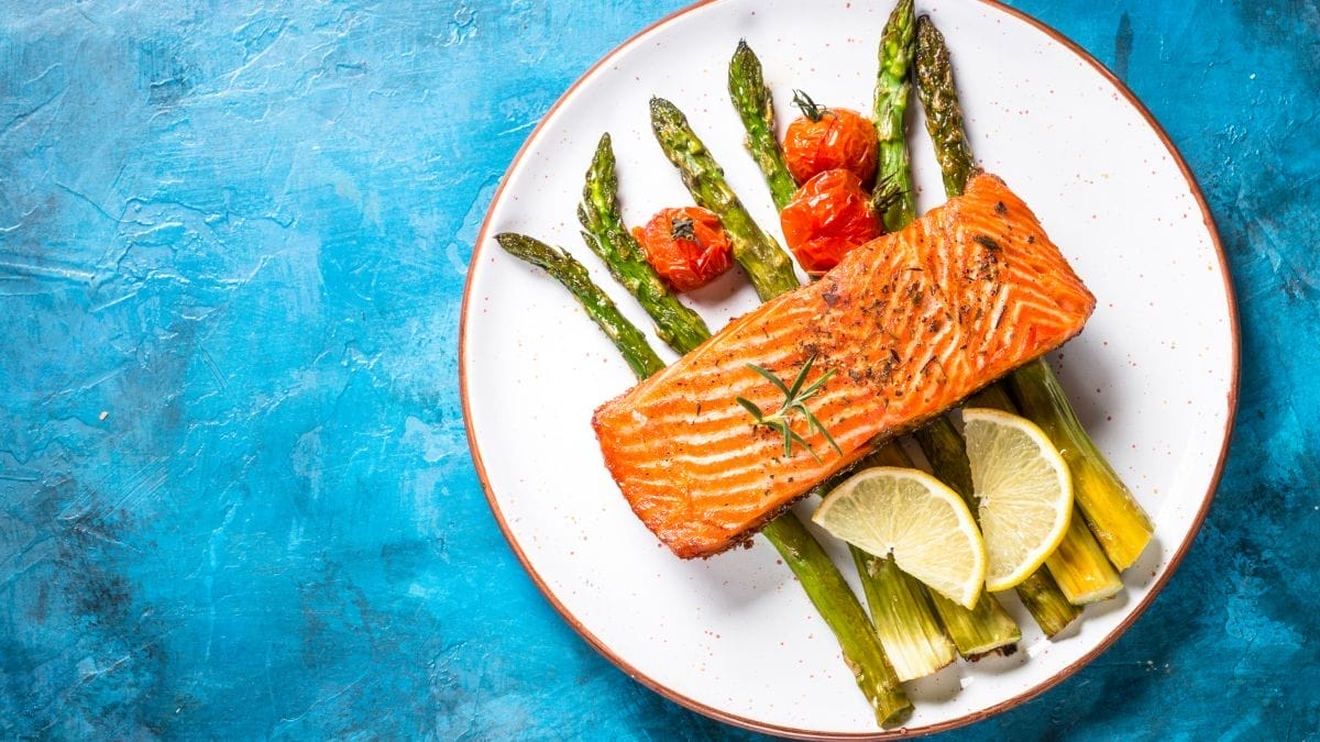 baked salmon and asparagus