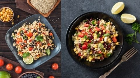 black bean and quinoa salad