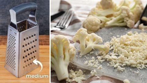 create Cauliflower Rice