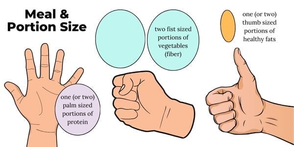 meal and portion sizes - high protein meals