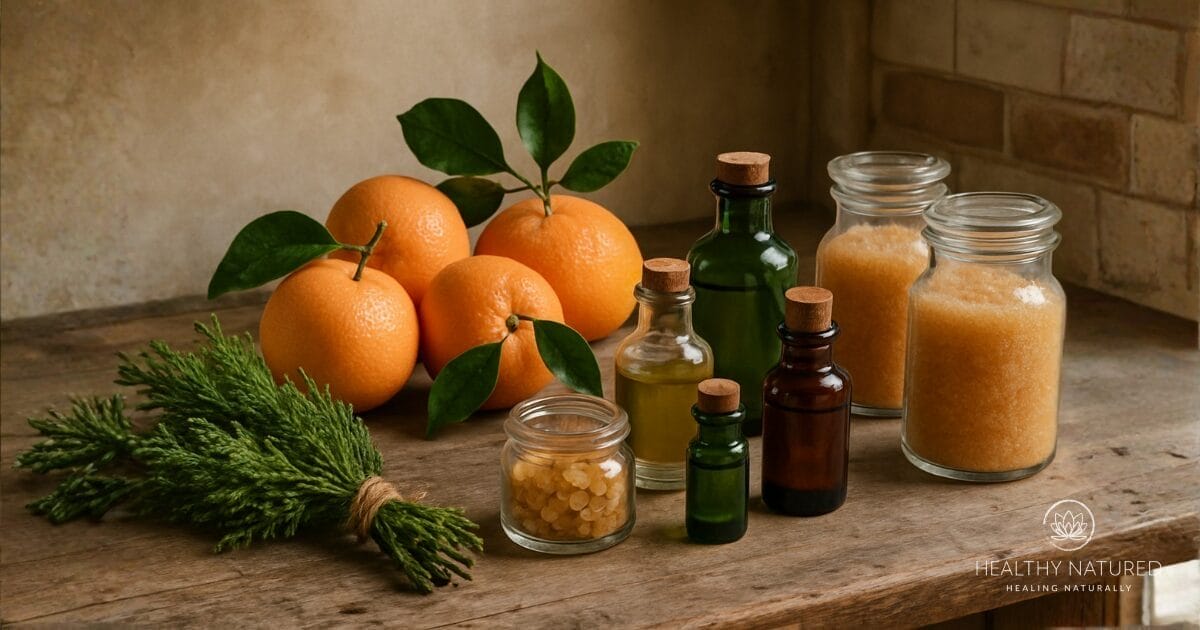 Cypress, Grapefruit and Frankincense homemade sugar scrub recipes