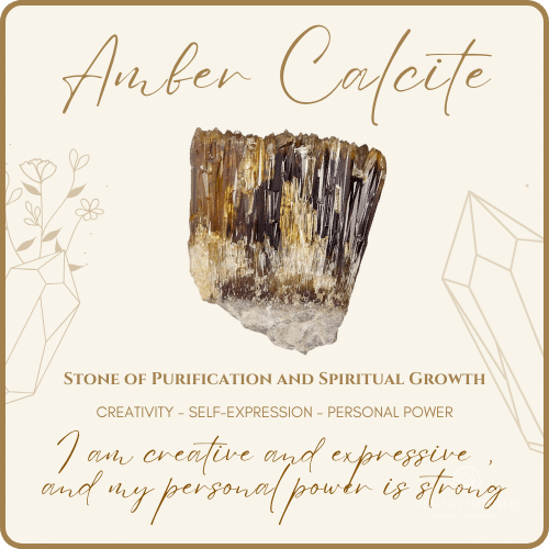 amber calcite