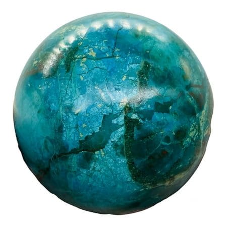 Chrysocolla Crystal 358g Sphere | 2 1/2 | Blue Dark Green | 1 Collector s Item|